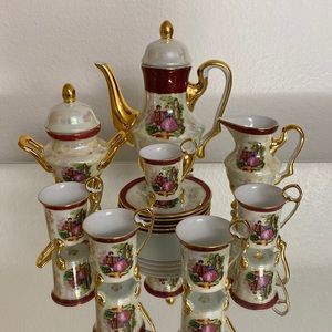 YS fine porcelain vintage tea set